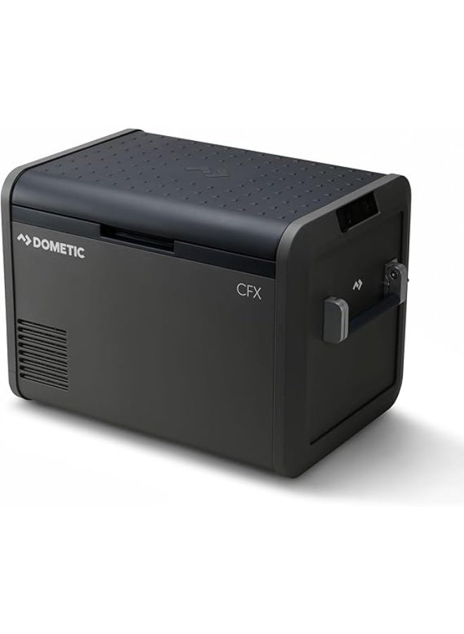 دوميتك دومتيك CFX5 55 – مبرد ضاغط سعة 55 لتر – مبرد كهربائي للسيارة والتخييم – يعمل على 12 فولت / 24 فولت (ولاعة السيارة) و110 فولت / 240 فولت (التيار الكهربائي) – ثلاجة محمولة - Image 1